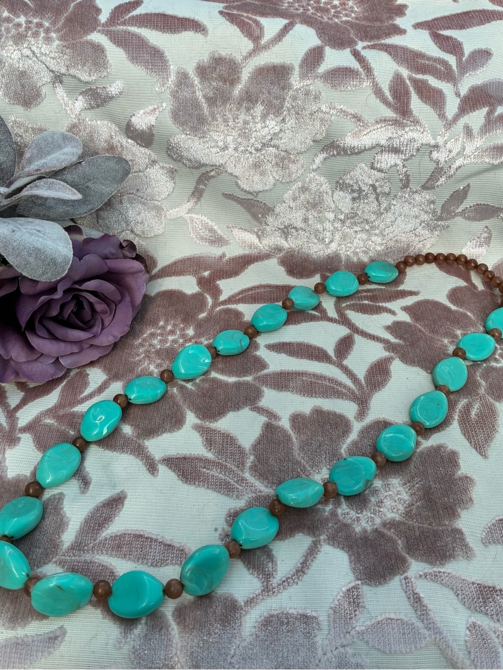 Turquoise Bead Necklace - Women Jewelry